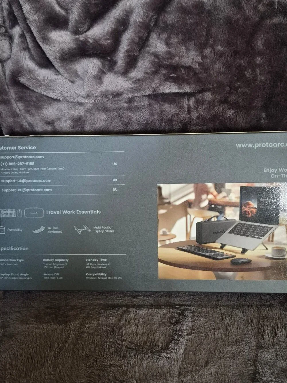 ProtoArc XKM01 CaseUp Foldable Keyboard, Mouse And Stand